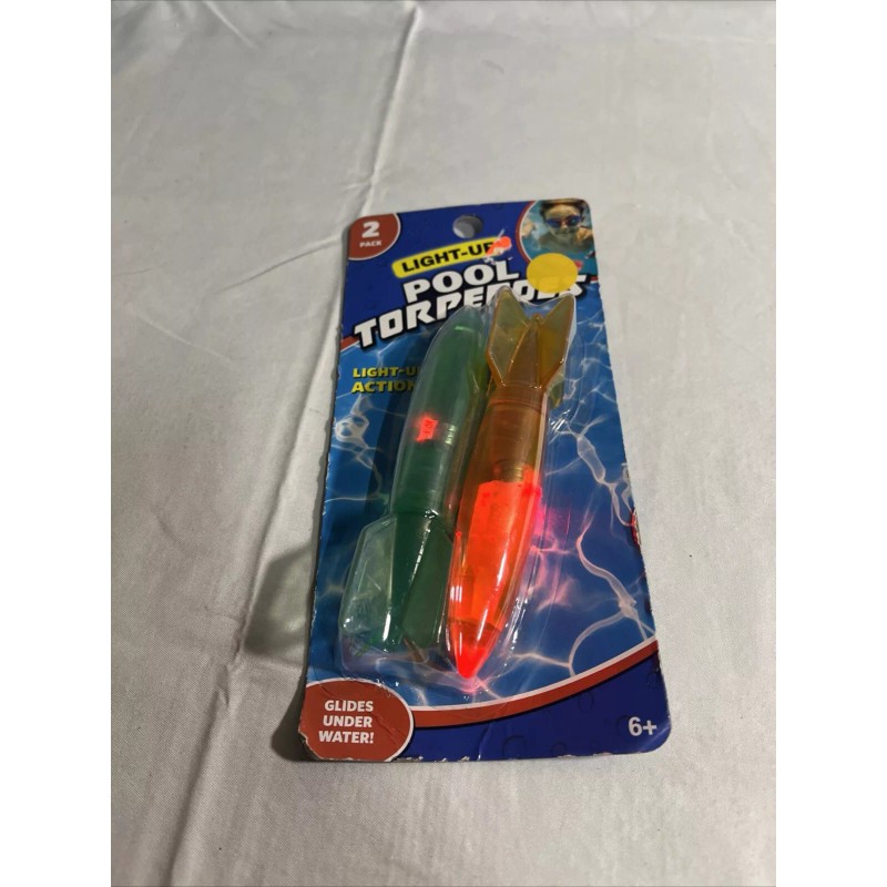 Light Up Pool Torpedoes Orange/blue