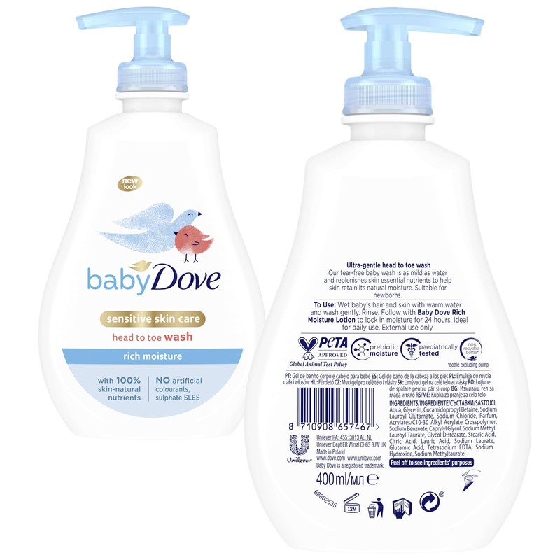 Baby Dove Head To Toe & Body Lotion Combo Pack