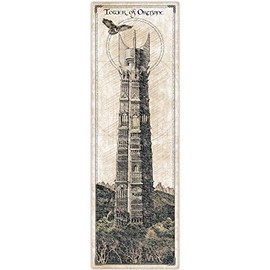 LOTR - Tower of Orthanc - Da Vinci Style Sketch print - 36x11.75