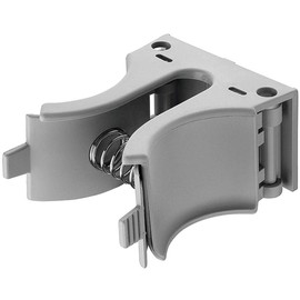 Gedotec Boot Holder Wall Shoe Holder for Screwing | Boot Stretcher Plastic Silver Matt | Wall Hanger for Boots, Shoes | 1 Piece Boot Clip Coat Rack Including Mounting Material, Plastic silver matt