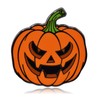 Clayton Jewelry Labs Jack-o-Lantern Pumpkin Enamel Pin (Black)