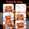 Chainsaw Sharpener Jig, Chain Saw Sharpener Tool with 5 Titanium-Plated