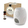 Amphora Aromatics Focus Aromatherapy Kit - with Style 2 traditional burner.