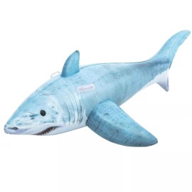 Realistic Shark Ride-On Swimming Pool Float