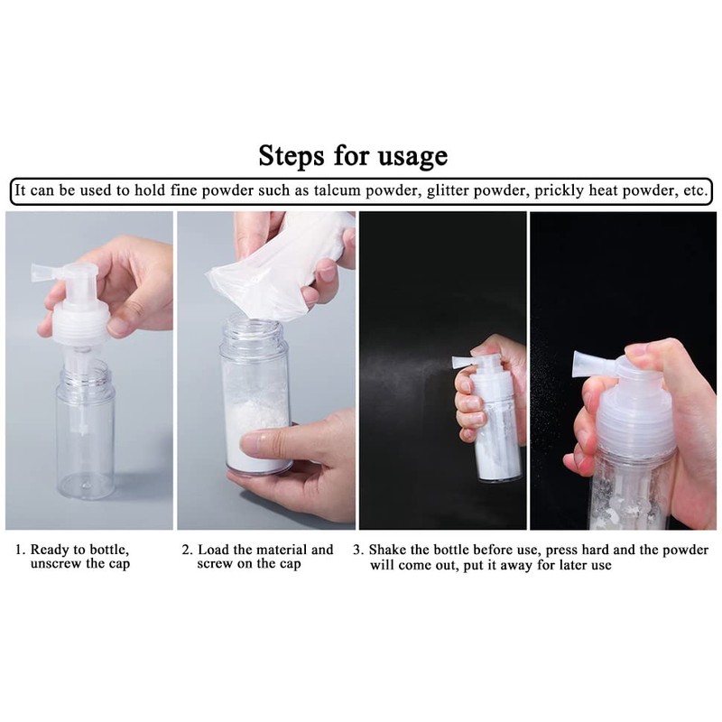 AKOAK 1 Pack 110ml Portable Detachable Travel Spray Bottle Container