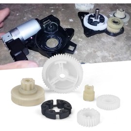 Power Window Lift Regulator Motor Gear Repair Kit Set Replacement Compatible with Mazda 3 Sport 5 6 CX-7 CX-9 RX-8 (1 Set - 6 Pcs)