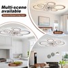 AFWAO 76cm Smart Ceiling Fans with Lights and Remote, Modern