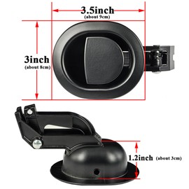 Universal All Metal Sofa Couch Chair Recliner Release Pull Handle Replacement Fit for Ashley and Most Recliner Sturdy Durable Oval Handle Size 3"x 3.5" Repair Part