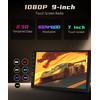 9inch Single Din Touchscreen Car Stereo with Wireless Carplay&Android Auto,1080P