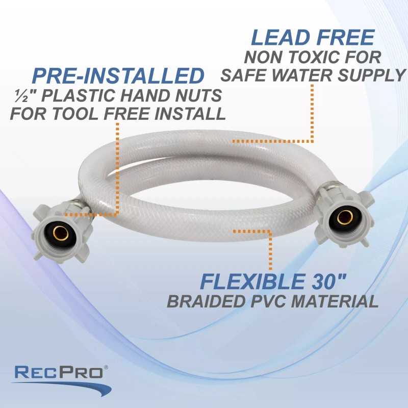 RecPro RV Water Hose | 30 in. Braided PVC |