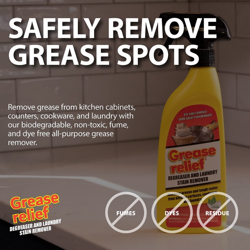 Grease relief Degreaser and Laundry Stain Remover - Heavy Duty