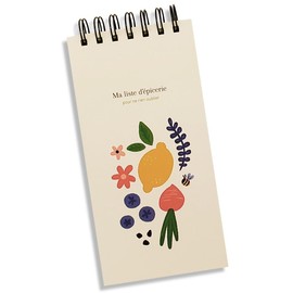 Pierre Belvédère - Grocery List Notepad 10 x 4 in. - 80 Sheets - List Pad To Do List Notepad for shopping - Ma liste d’épicerie - 200175