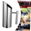 Mobestech Stainless Steel Beverage Pitcher Tea Jug with Straight for