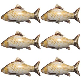 Inflatable Animals, Pool Animals Inflatable, 6-Piece Set, Fish Balloons, Inflatable Fish, Inflatable Animals, Pool Animals Inflatable, Fish Inflatable Toy (Carp)