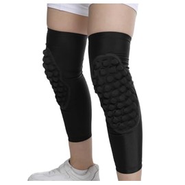 Youth Kids Long Knee Support Sleeves for Volleyball, Baseball, Football, Wrestling, Sports Running, 1 Pair Pink YM