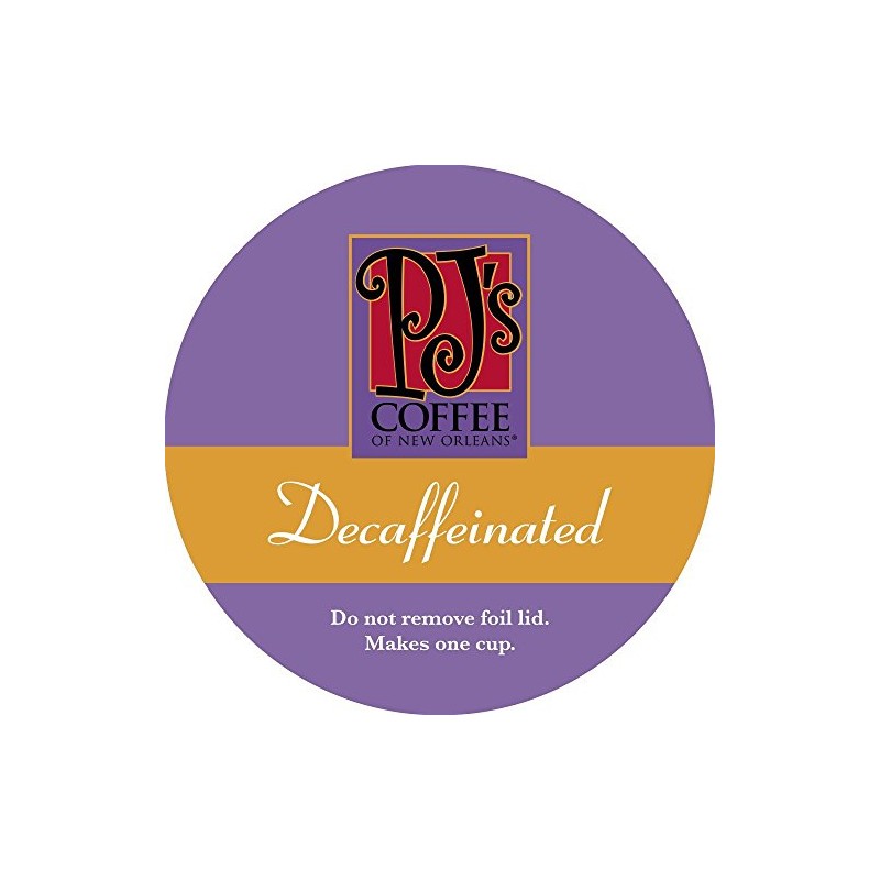 PJ's Coffee - Decaffeinated Single Serve Cups, 12 Count (Pack