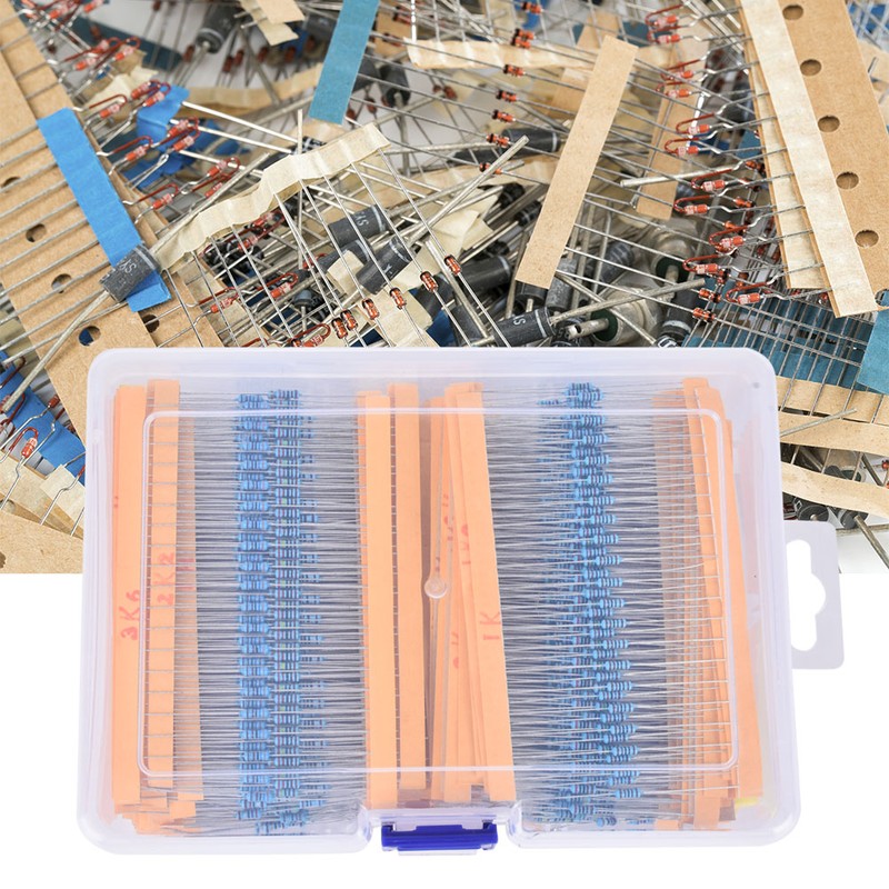 2600Pcs Metal Film Resistors Assortment Kits Set Durable Electronic Components