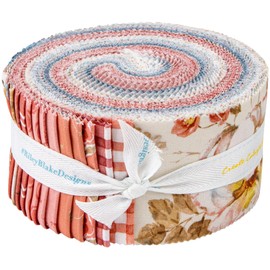 Lisa Audit Countryside Rolie Polie 40 2.5-inch Strips Jelly Roll Riley Blake Designs RP-14530-40, Assorted