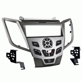 Harmony Audio Compatible with Ford Fiesta 2011 Without Sync Single DIN Stereo Harness Radio Install Kit Silver Dash