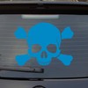 Car Die Cut Car Sticker Skull Pirate Death Fun Dub