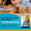 Pettiny 20 Cat Litter Box Liners with Drawstrings - Scratch