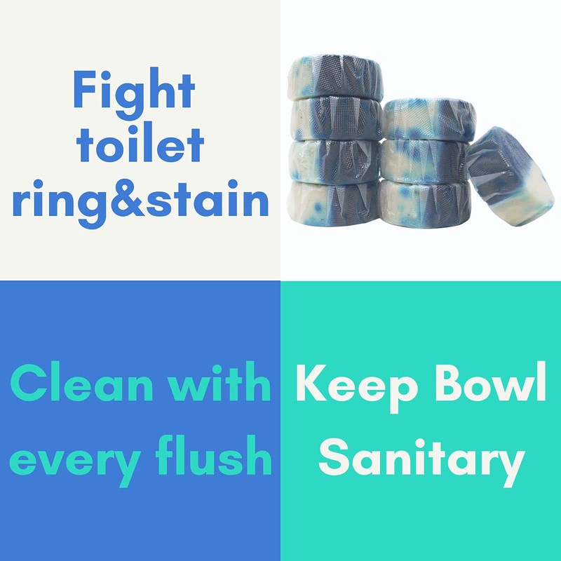 Air Jungles Automatic Toilet Bowl Cleaner Tablets (8 Count), Extra