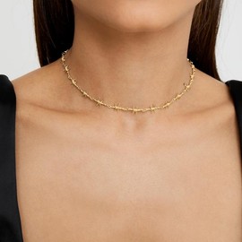 The Barb Wire Choker (Danielle Guizio X The M Jewelers) - METAL: SILVER VERMEIL