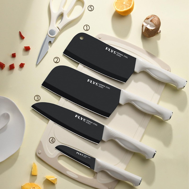 Knife Set, 8 Pieces Knife Block Set for Kitchen, Stainless