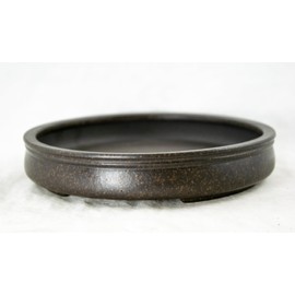 Yubonzai Round Zisha Suiban Tray for Bonsai Tree, House Indoor Plants, Bonseki, and Suiseki Rock - 7"X 7"X 1.25" (7 SUI JIA)
