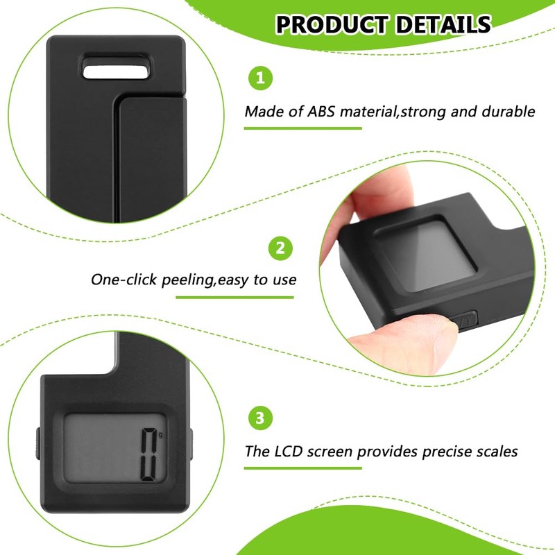 Folding Digital Kitchen Scale, Portable Food Travel Scale for Food,