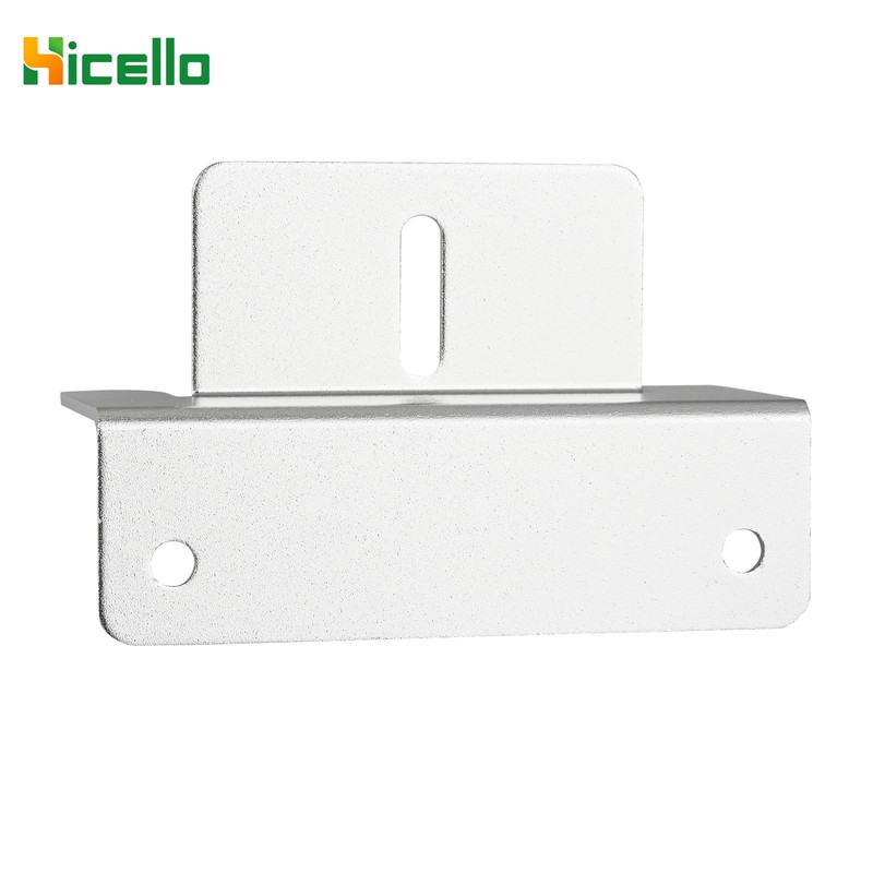 Hicello 4PCS Solar Panel Bracket, Silver Aluminum Z Bracket, Solar