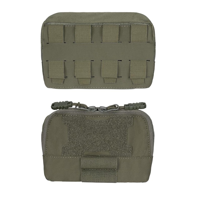 TOPTACPRO Tactical MOLLE Admin Panel Pouch Small Chest Pocket for
