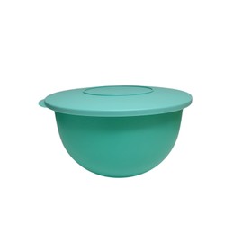 Tupperware Junge Welle Serving Bowl with Lid (Turquoise, 7.5 Litres)