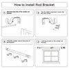 Byondeth Curtain Rods for Windows 16 to 120 Inches Adjustable