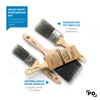 PD Professional Paint Brush Set 6 Piece Precision Defined Heavy-Duty,