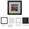 8x8 Picture Frame Gallery Photo Frame with 5x5 mat,Freestanding and