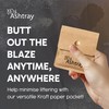 Portable Pocket Ashtray - Smell Proof Kraft Paper Small Popper