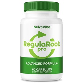 NutraVibe RegulaRoot Pro – Premium Gut & Digestive Support Probiotic-Inpired Formula for Digestion, Regularity & Microbiome Balance | Regula Root Pro Clean, Gentle Daily Pills (60 Capsules)