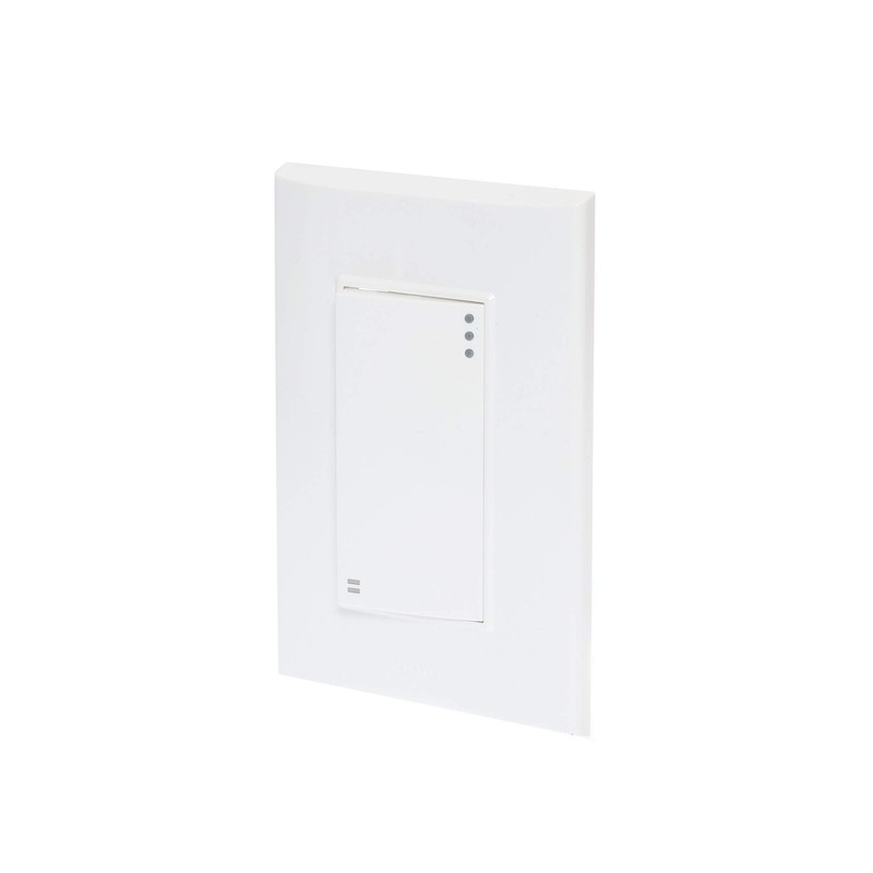 iGOTO PB512 Placa con 1 apagador de escalera, Color blanco