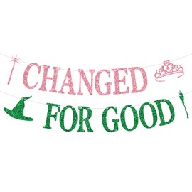Changed for Good Banner, Movie Party Sign, Galentine's Day Girls Night Favor, Magical Witch Princess Bachelorette Birthday Party Decorations