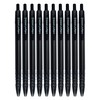 DIGNO Crysta Retractable Ballpoint Pens, BLACK, Medium Point (1.0mm), Pack