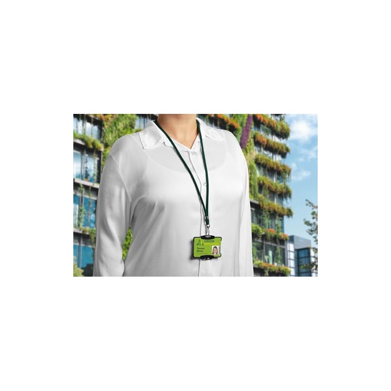 Durable 824105 Recycled RPET Lanyard with Carabiner, Strap Length 46