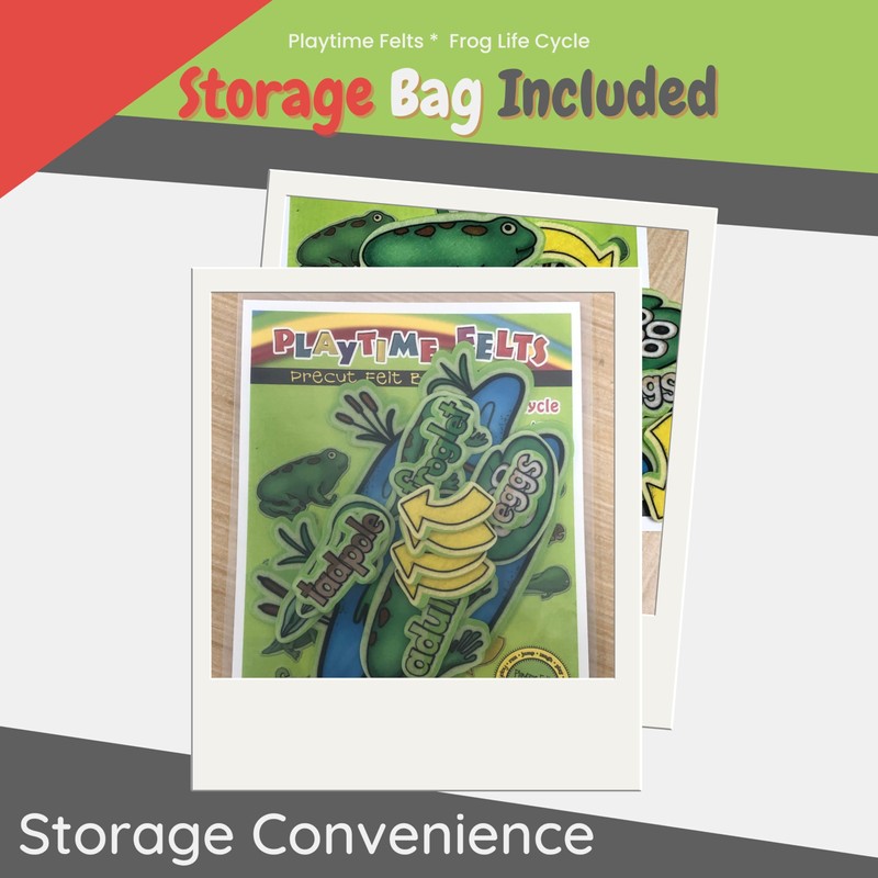 Playtime Felts Frog Life Cycle 14 Adorable PRECUT & Ready