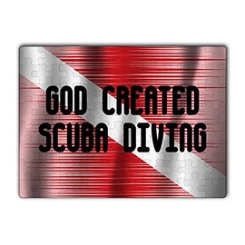 Makoroni - GOD Created Scuba Diving Diving Diver - Jigsaw Puzzle 80 pcs, DesJ56
