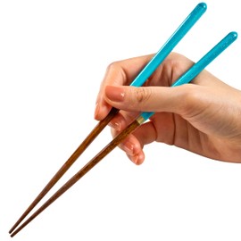 FlaColle Chopsticks Moon March Aquamarine, Choose from Birth Month Chopsticks, Slender 9.1 inches (23 cm), Made in Japan, Non-Slip Dishwasher Safe, Birthday Gift, Stylish (March)