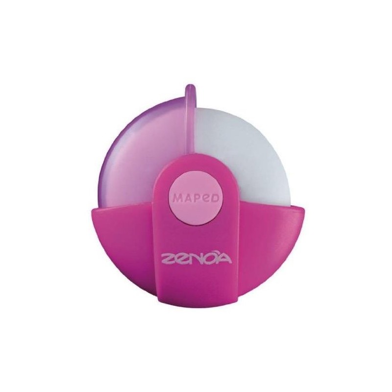 Maped Set of 3 Zenoa Plastic Erasers with Rotating Case