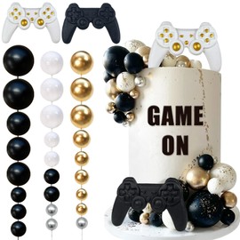 Decoración para tartas con temática de videojuegos, decoración de tartas, bola para decoración de tartas de cumpleaños