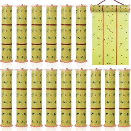 Qualirey Giant Sticky Fly Traps,30 Feet Fly Strips for Indoor Outdoor Hanging Flying Tapes Non Toxic Ribbon Fruit Gnat Killer for Mosquito Plants House Horse Stable (Yellow,1 Pcs)