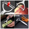Olihpyyut Stainless Steel Peeler with Swivel Blade and Spring Design,