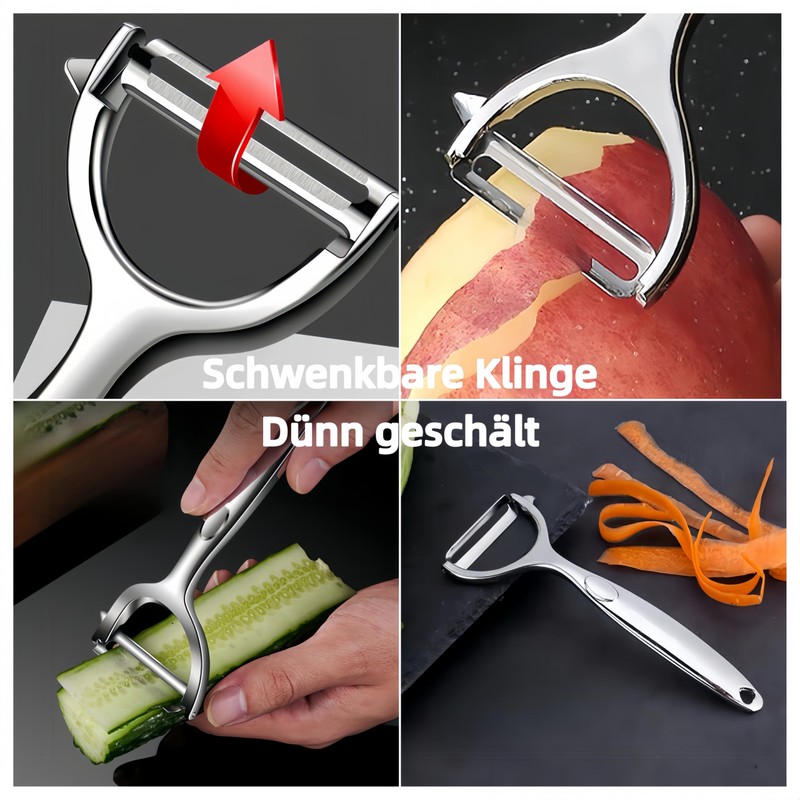 Olihpyyut Stainless Steel Peeler with Swivel Blade and Spring Design,